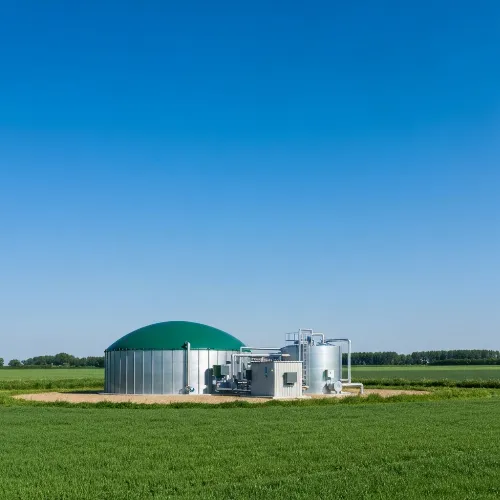 Modern Biogas Digester System Transforming Organic Waste into Energy